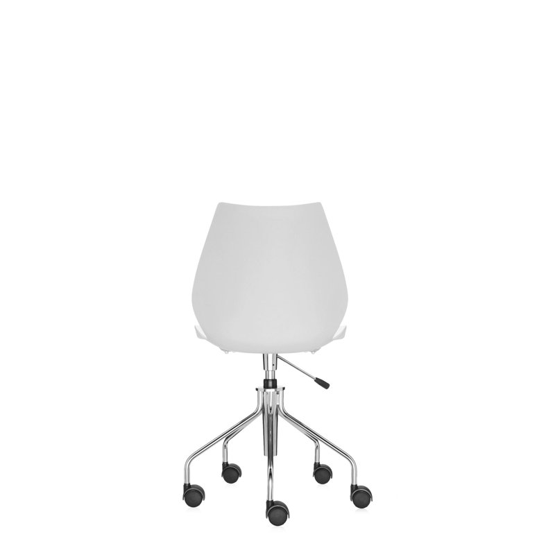 Maui Swivel Task Chair, Zinc White