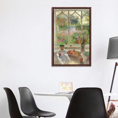 Autumn Fruit And Flowers by Timothy Easton - Wrapped Canvas Painting