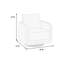 Fauteuil pivotant rembourré en tissu Grey Boucle