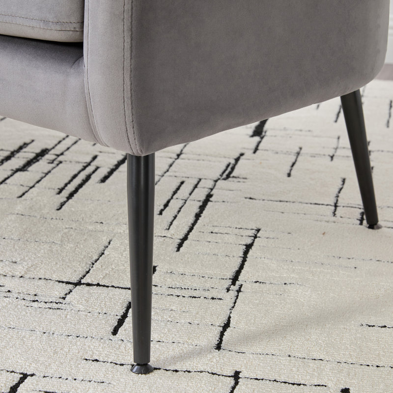 Causeuse compacte en velours de luxe au design chic pour les petits espaces