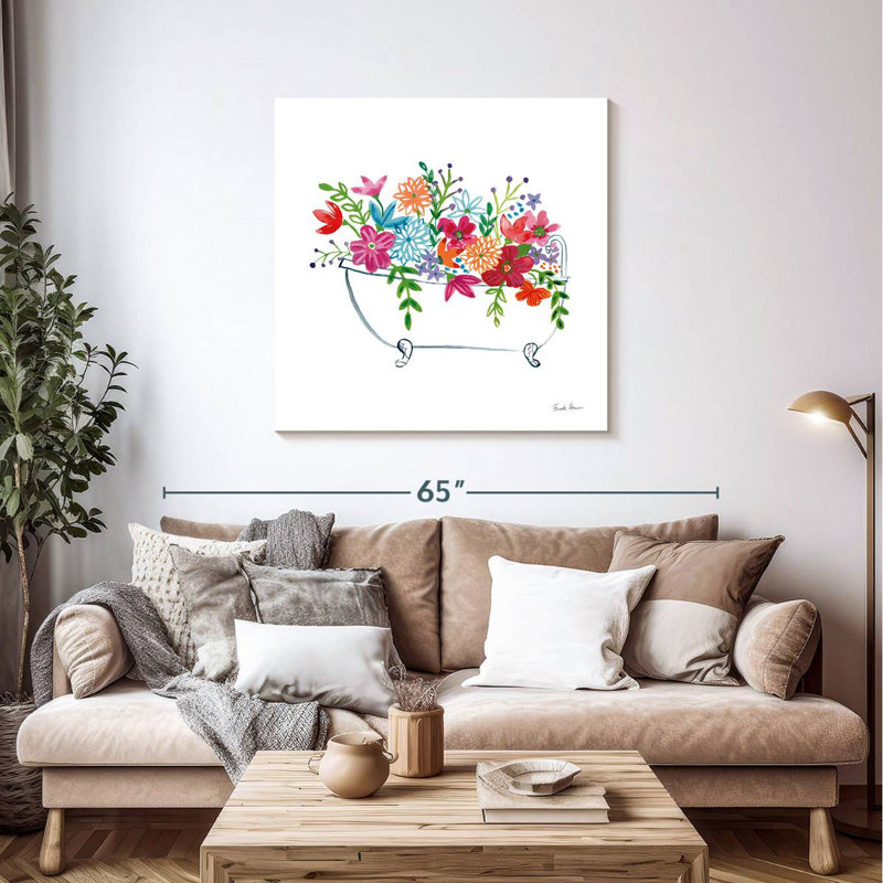 Harnek Floral Bathroom I, H 39 po x l 39 po