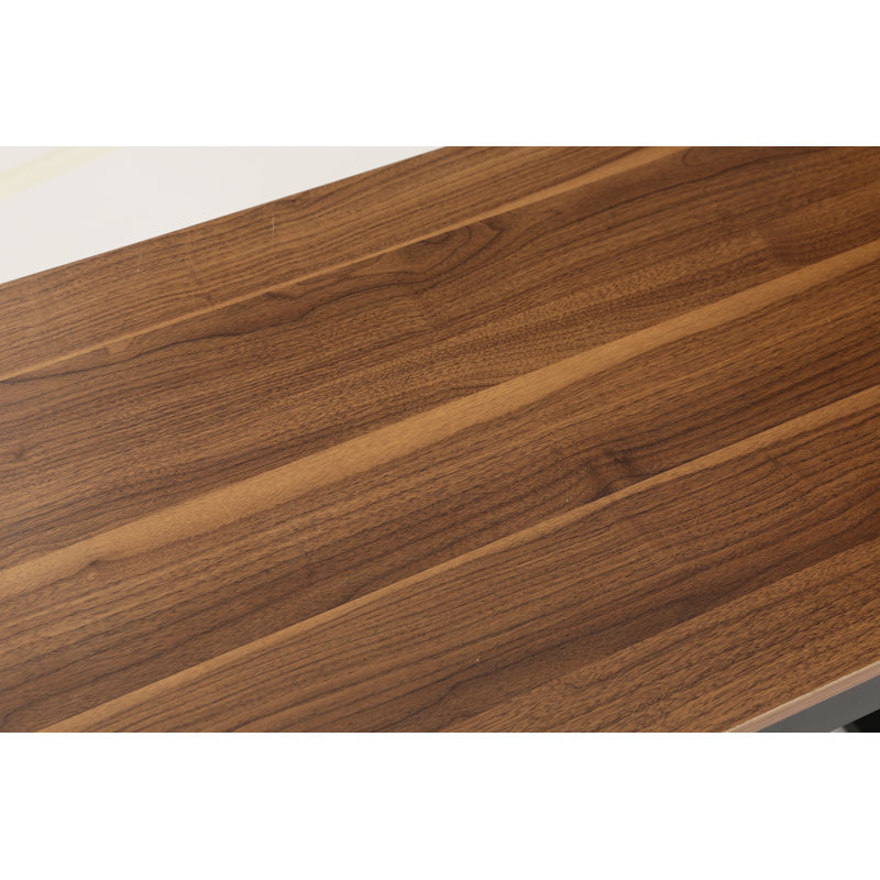 Computer Desk, Dark Walnut/Black