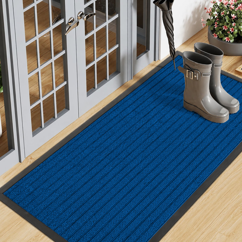 Tamalyn Non-Slip Indoor Doormat , Blue, 40cm W x 60cm L