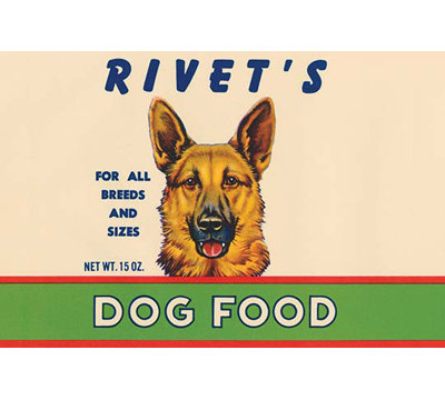 Rivets Dog Food Vintage Advertisement