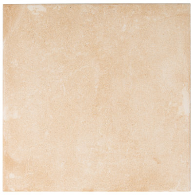 Carreau de mur et de plancher carré en porcelaine beige terre cuite Palmera 9 x 9 (paquet de 6,96 pieds carrés / caisse) - paquet de 13