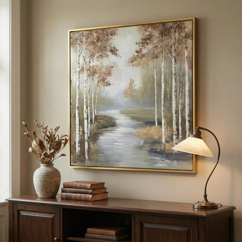 Art mural sur toile Birch Haven