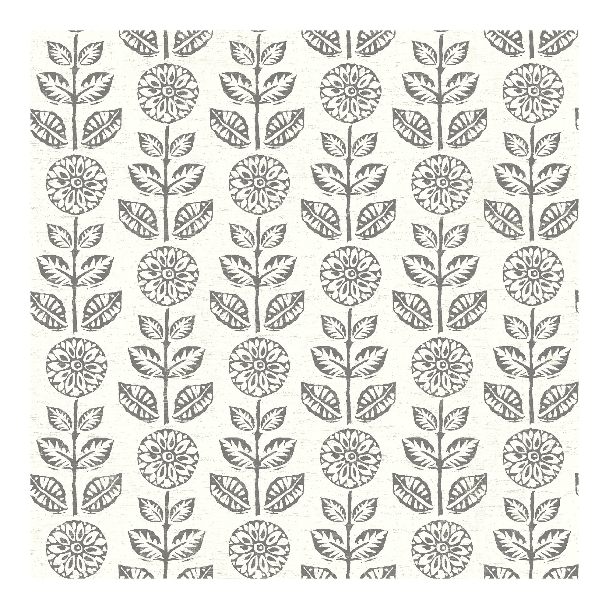 Sydney Folk Wallpaper Roll, Dark Brown