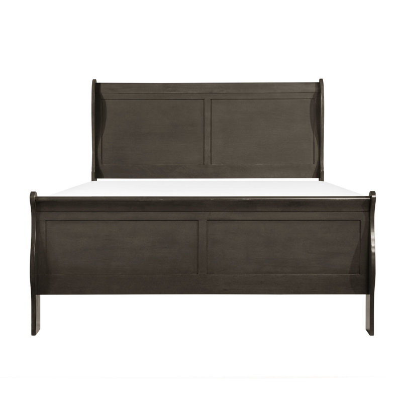 Lit Stain Grey, Gris, Grand lit