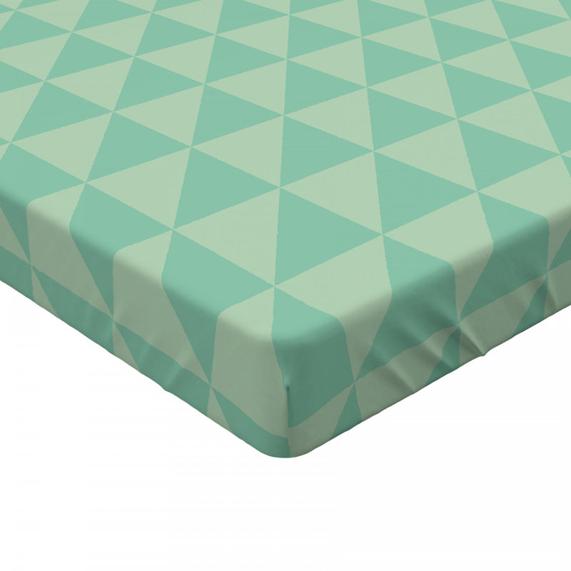 Microfiber Geometric Fitted Sheet, Twin XL Fitted Sheet