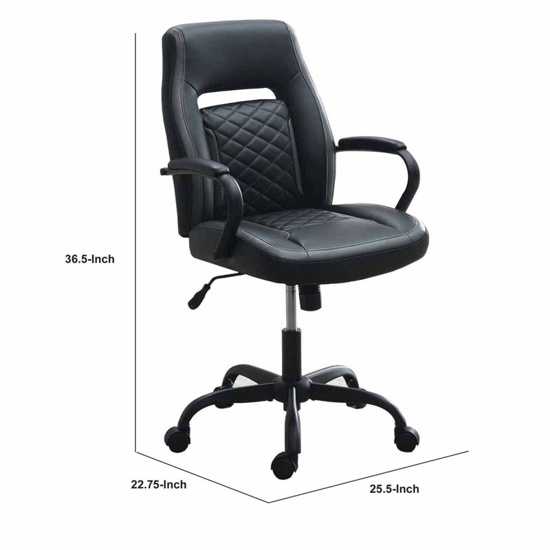 Fauteuil président Kavani, Noir / gris