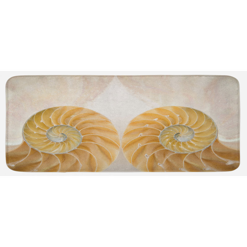 Coastal Polyester Kitchen Mat