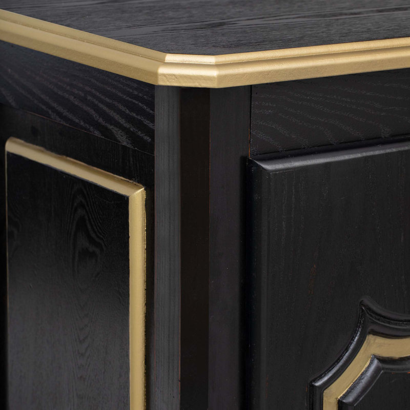 Buffet 45,3 po Gelica, Noir