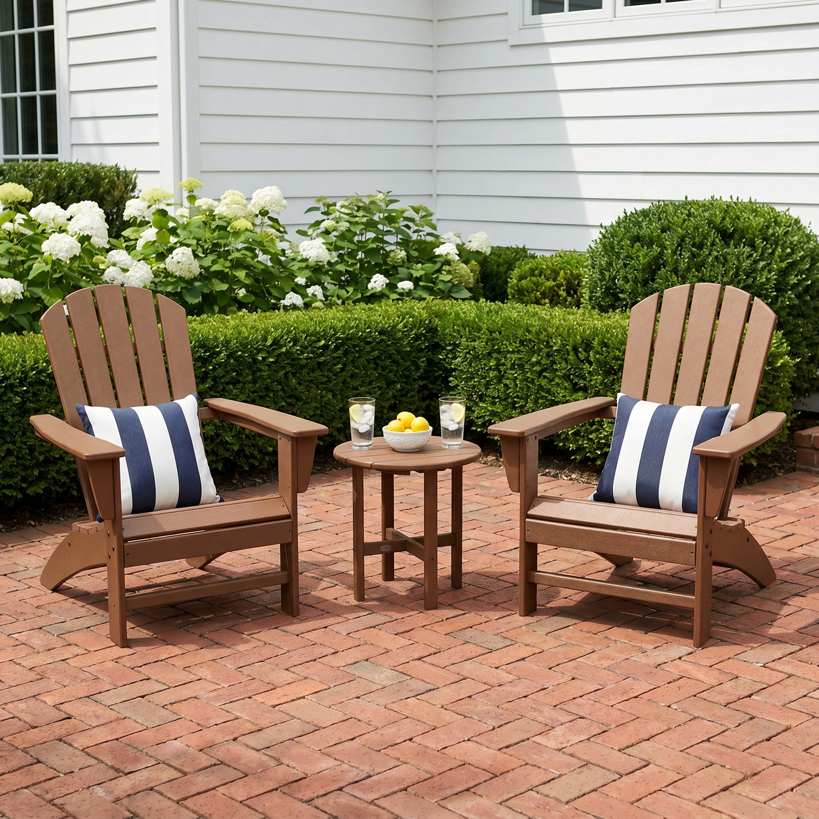 POLYWOOD® Nautical 2-Person Patio Seating Group, Aruba