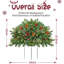 Arbre de Noël rouge givré illuminé