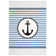 Tapis ivoire / bleu marine Hickman