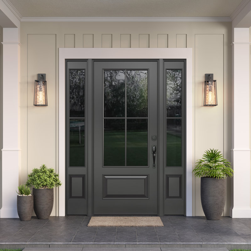 Aadhyan 1 Light Outdoor Wall Sconce, 19.75" H x 7.5" W x 8.5" D
