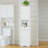 67" Tall Bathroom Cabinet, Storage Cabinet With 2 Doors & 1 Drawer, Narrow Bathroom Storage Cabinets With Adjustable Shelves, Bathroom Floor Organizer For Living Room, Entryway, Home Office, White
