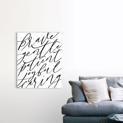 Affirmations II par Inner Circle - reproduction d'art textuel sur toile