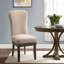 Chaise parsons rembourrée en lin beige-66619977-66619976