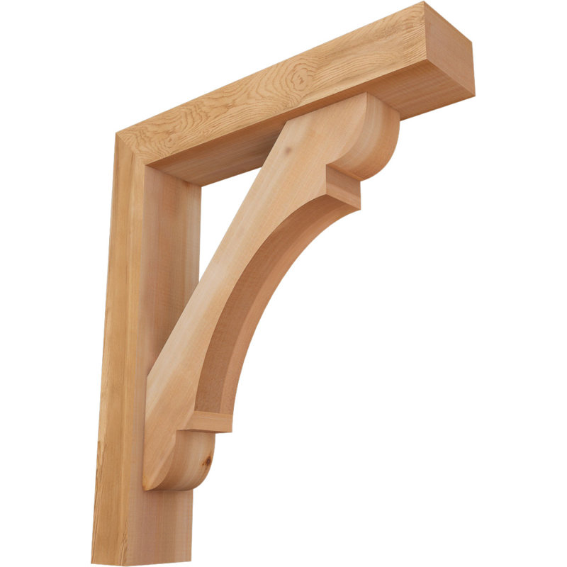 Support de bloc olympique avec entretoise décalée, 30 x 26, Cèdre rouge occidental de l 5 1/2 po (lisse)