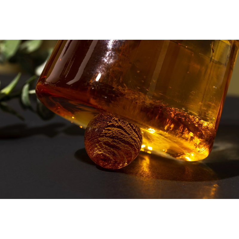 Whiskey Glass, Amber/Clear