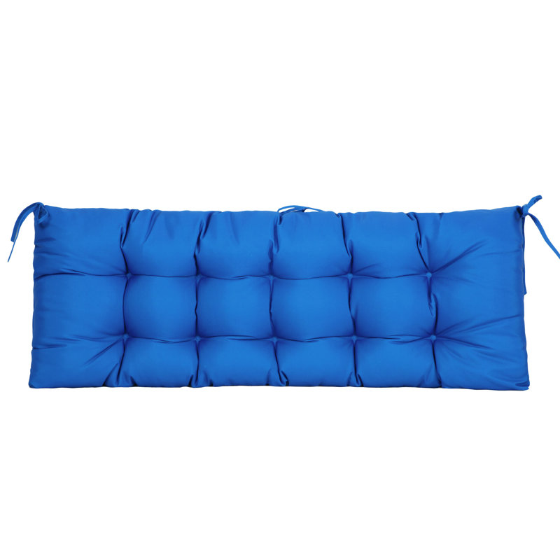 Cassella Outdoor 4'' Bench Seat Cushion, Navy Blue