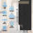 Non-Slip, Dirt-Trapping, Heavy-Duty Utility Runner Rug - (Extra-Long Custom Sizes Up to 55ft) - Absorbent for All-Weather, High-Traffic Entryways, Hallways, Patios & Offices - Black-1071835493