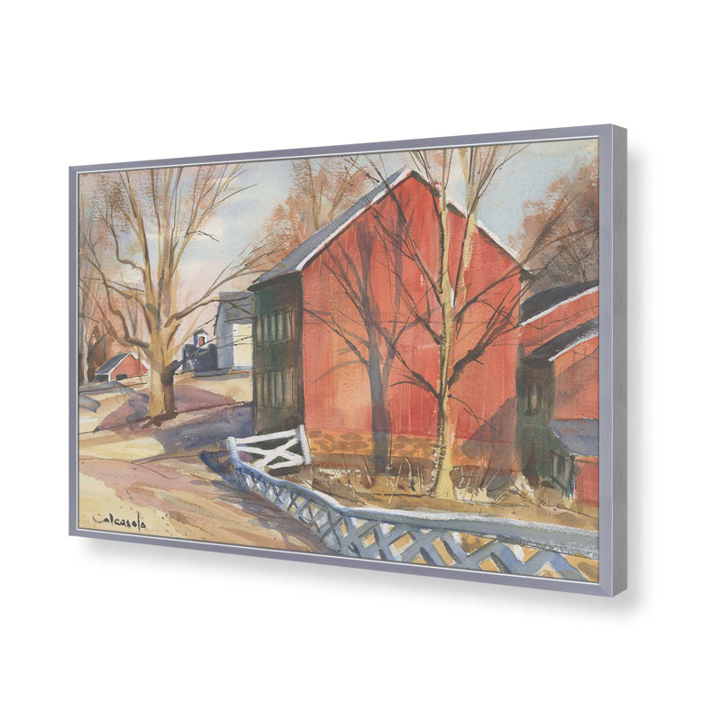 «Tree Shadows» par Stephen Calcasola, reproduction d'art, Impression sur cadre ouvert sans papier mat, Argent argent