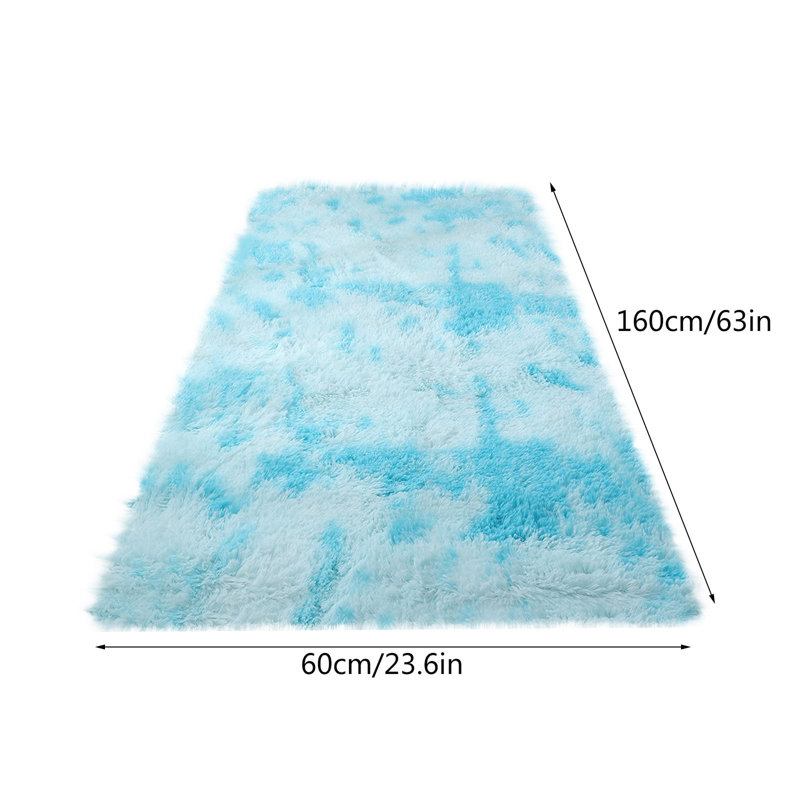 Soft Modern Area Rugs Rug Home Room Carpet Decor Floor Mat, Blue