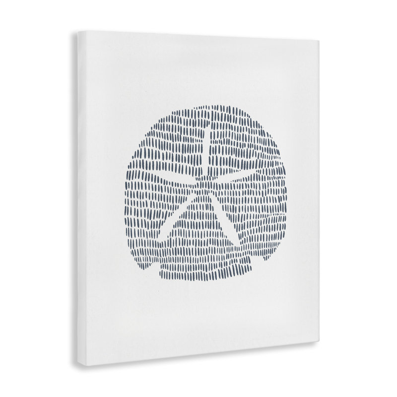 Art mural sur toile Minimal Sand Dollar par Jetty Home, LLC, H 40 po x l 30 po
