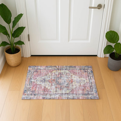 Premium Machine Washable Lubbers AMF1729 Global Rug
