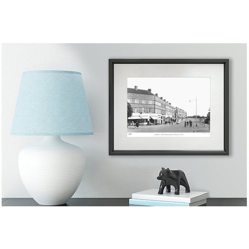 Corby, Rockingham Road C1955 by Francis Frith - Single Picture Frame Print, 45cm H x 60cm W x 2.3cm D