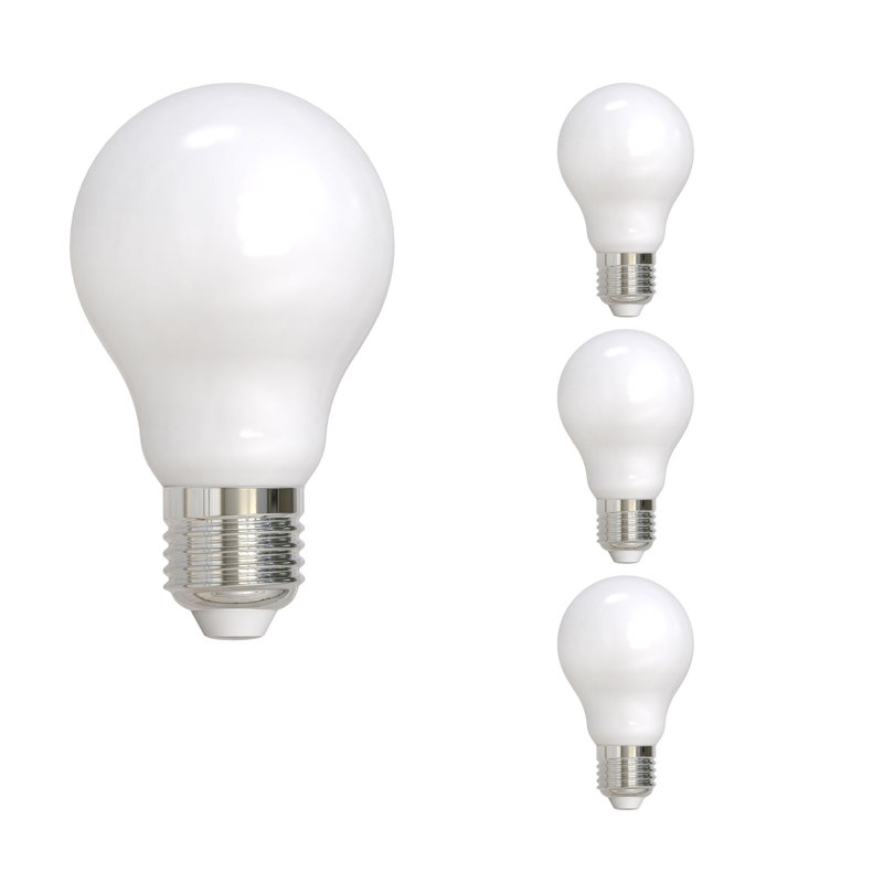 Ensemble de 4 ampoules à DEL à intensité variable de 14 watts avec culot moyen (E26) à DEL, 3000 K, 7W