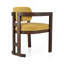 Chaise de salle à manger intérieure en bois rembourrée (ensemble de 2)