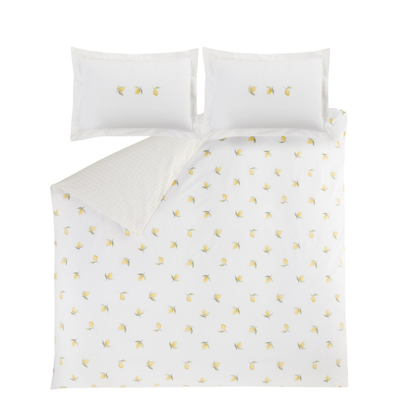 LEMONS, King  Duvet Cover + 2 pillowcases