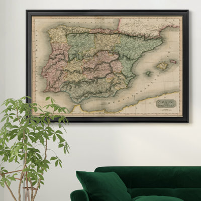 " Vintage Map Of Spain "