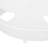 Modern Iron Accent Table In White - No Assembly, Construction Chic Side Edge-266824393
