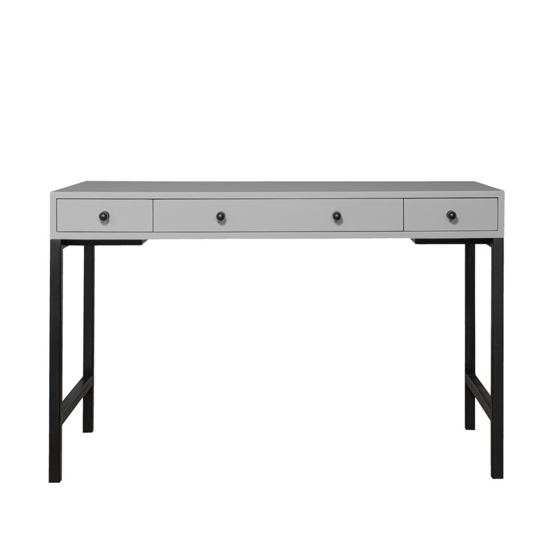 Maple Writing Desk, Light Gray
