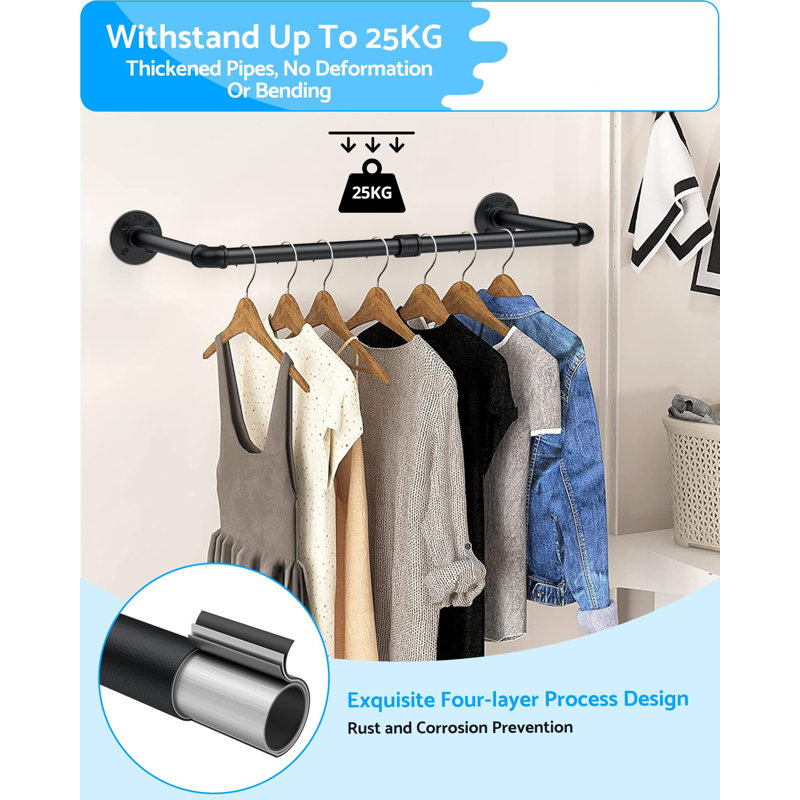 60cm Wall Mounted Clothes Rack