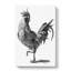 A Cock In Black & White by Johan Teyler - Wrapped Canvas Print-55368307