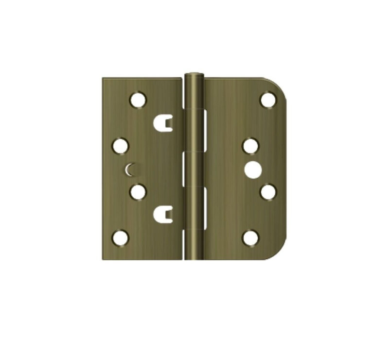 Steel Butt Bearing Hinge, Antique Brass