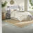 Elegant Tufted Ivory Bedding Sets, Polyester Material For Home Comfort