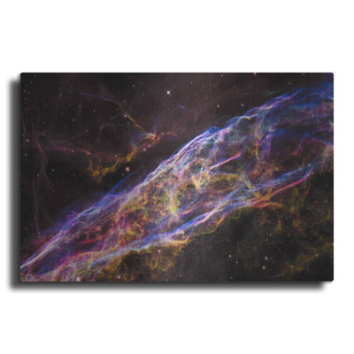  'Veil Nebula' by NASA's Hubble Space Telescope Metal Wall Art