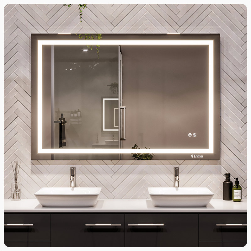 LED Rectangle Wall Mirror
