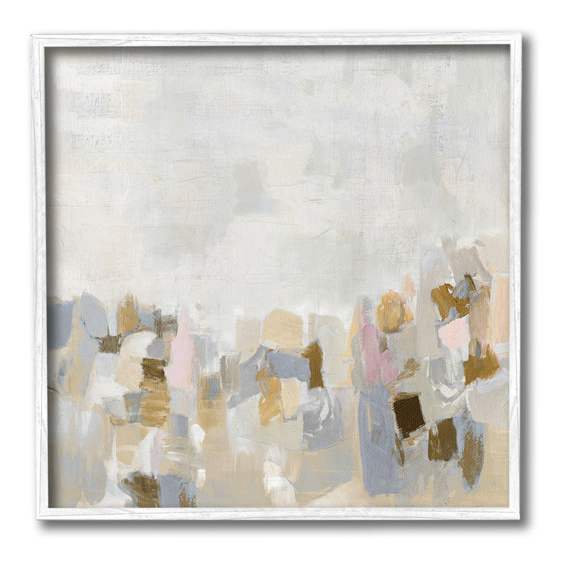 Art mural moderne sur toile mouchetée moderne par Rachel Springer, H 24 po x l 24 po