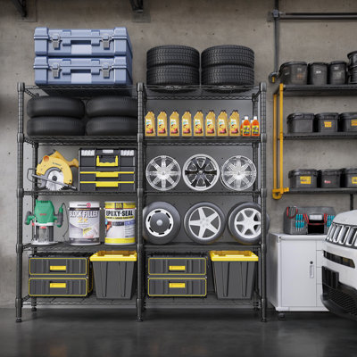 5-Tier Wide Heavy Duty Metal Shelving Unit