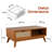 Ailia Solid Wood Single Coffee Table-574711219