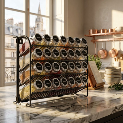 Freestanding Stainless Steel Spice Rack