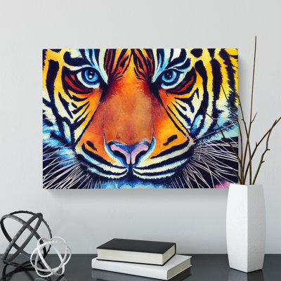 Watercolour Tiger Vol.1 - Wrapped Canvas