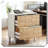 Wood Storage Cabinet File Cabinet Drawer Ample Space Organized-1662530090